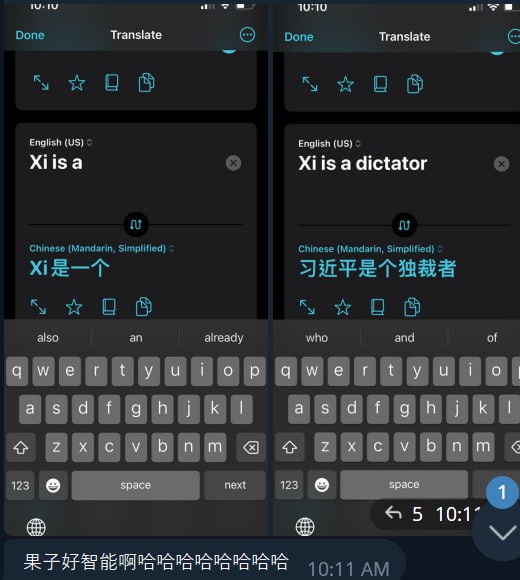 iOS自带翻译app乳包，现在仍能复现