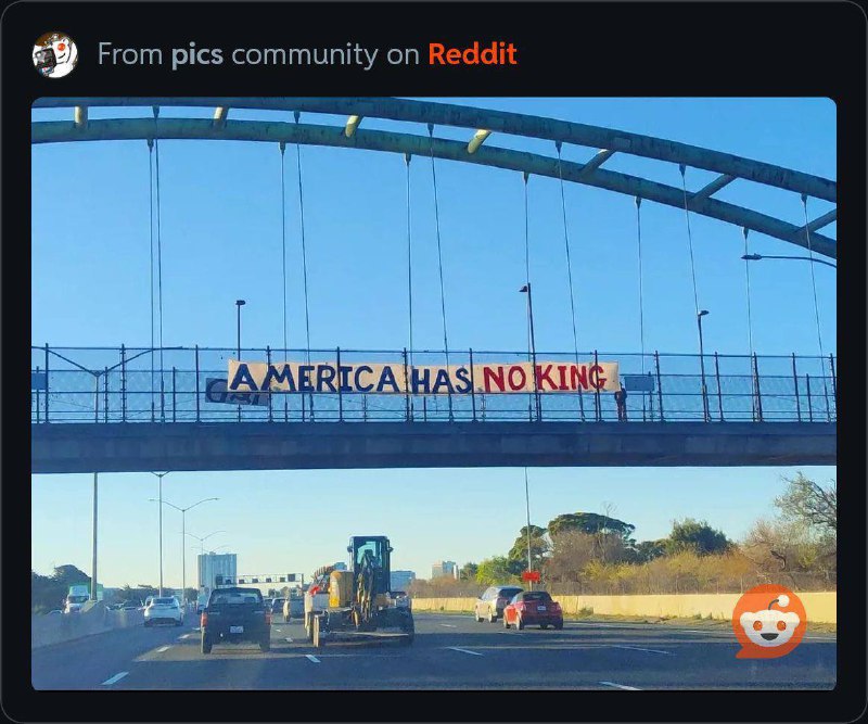 不要谎言要真相！不要叛乱要法治！不要MAGA 要平等！不要连任要选举！不要国王要共和！罢工罢课罢免独裁国贼唐纳德.川普！——美国四通桥#平行宇宙