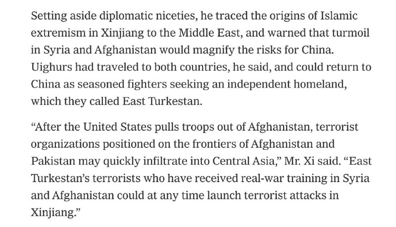 庆丰帝早在2004年就预期美军撤出阿富汗后拥有实战经验的维族军团很快会杀入新疆