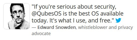 #编程随想 #斯诺登赛博难民新手包消息来自Mastodon嘟友Capitalist-Communist (@[email protected])btw斯诺登强烈推荐GrapheneOS（Google Pixel专属），电脑独立固态硬盘安装QubesOS+WhonixBy