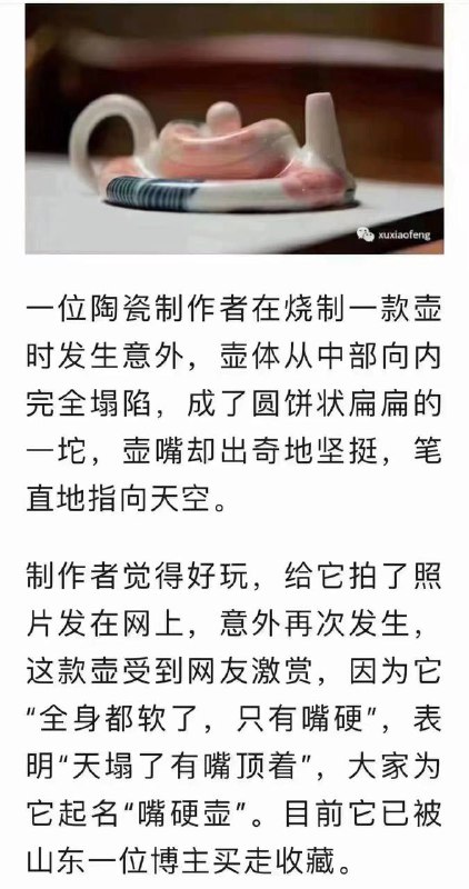 茶壶被两百斤压扁之后#墙国文学