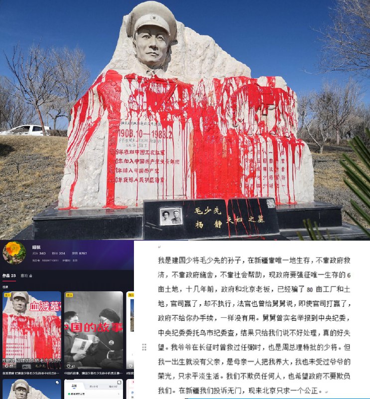 毛少先 孫子 進京維權By