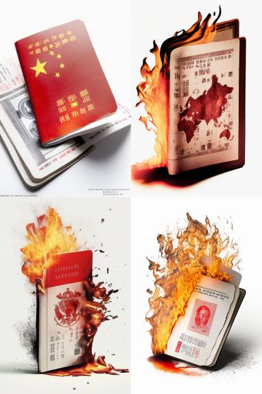 网友匿名投稿的烧RPC护照的ai作图，比较初级有些构图也有待完善，但鼓励大家各尽其能多整活#亲自鼓励亲自部署