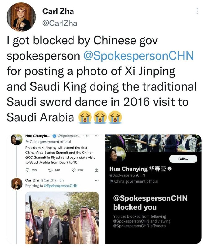 洋五毛不小心踩红线被华姐毙了！