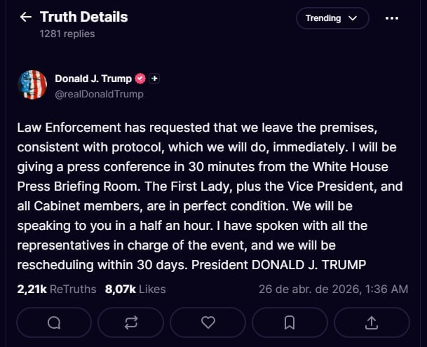 美国总统川普在Tru