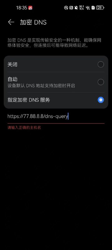 疑似部分设备会强制私人dns使用域名方式 各位有没有解决办法的🤔🕶️ 匿名投稿疑似部分设备会强制私人dns使用域名方式 各位有没有解决办法的🤔🕶️ 匿名投稿