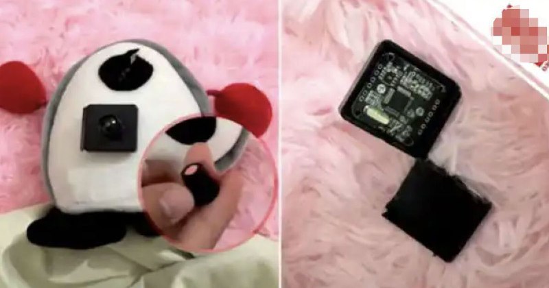 广西女子网购玩偶 眼睛中拆出摄像头广西贺州市一名梁姓女子日前网购了一套20个玩偶，意外发现其中一个玩偶的眼睛十分可疑，拆开后发现一个摄像头