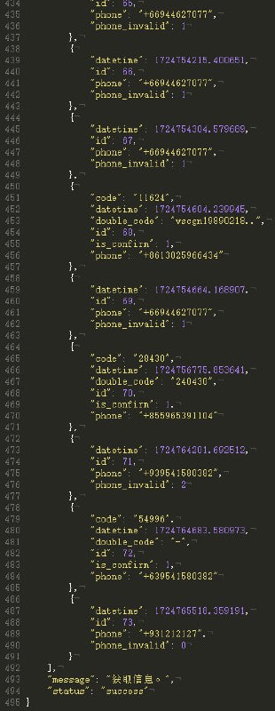 某個垃圾釣魚網站 直接顯示所有釣魚成功的號碼 其中包含好幾個+86的蠢逼By