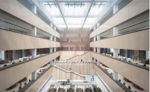 这是雄安新区的图书馆的概念图