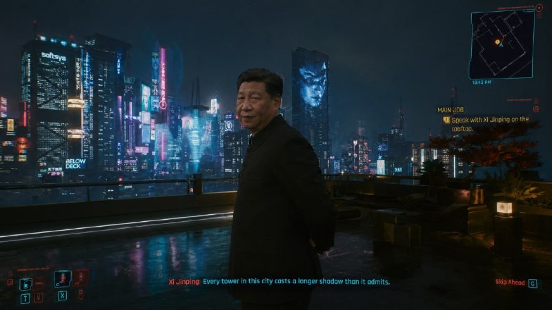 习近平出现在赛博朋克如果主席在游戏里面，你会与他在夜之城一起战斗，还是结为世仇？习近平出现在赛博朋克如果主席在游戏里面，你会与他在夜之城一起战斗，还是结为世仇？