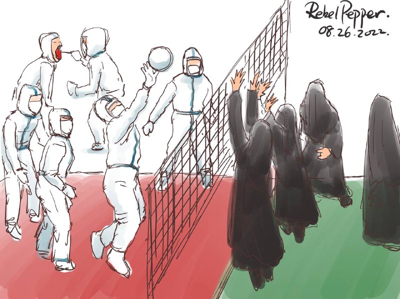 比赛开始了  中国队VS伊朗队投稿By