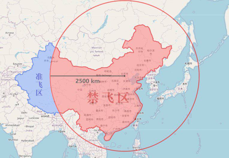 友情提示，乌克兰无人机最远飞到过俄罗斯中部的鄂木斯克，距离大约2500km，既然「国家安全」重于一切，这样划才是最安全的😁👇