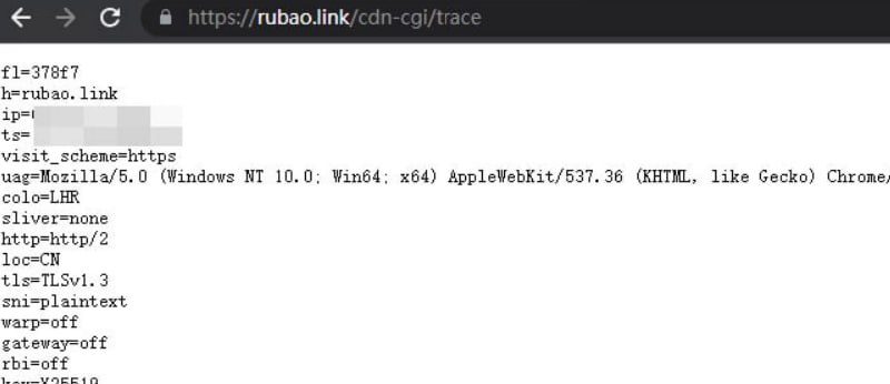 自从小肚鸡肠的习匪黑皮屏蔽后，教育网仍可以直接访问乳包指南网站😁以上为测试者提供的个人IP的WHOIS和UA信息，通过Cloudflare Trace生成