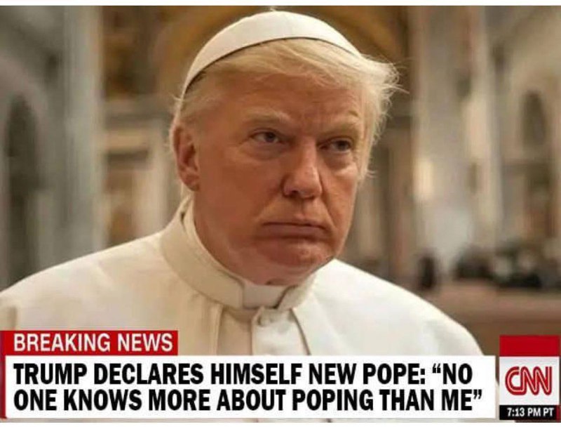 中央决定，提名特朗普同志参选下一任教宗