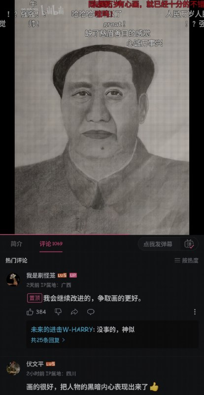 借画画反毛，又是一伟