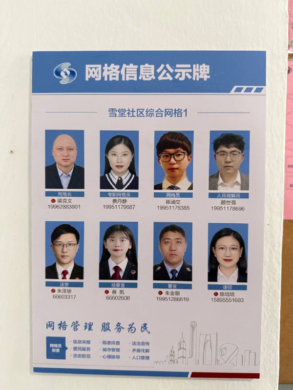 中共國大學 學生宿舍網格員🕶 匿名投稿为中共政权效力的人士可以起底做成清单