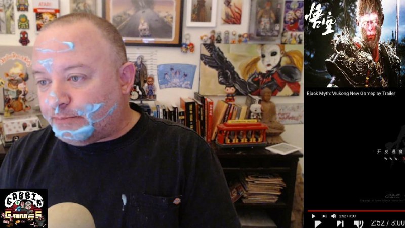 #辱华反华分子介绍478 David jaffe美国游戏制作人，《战神》之父，2021年8月，他发布了一个观看《黑神话悟空》2021年最新演示的反映视频