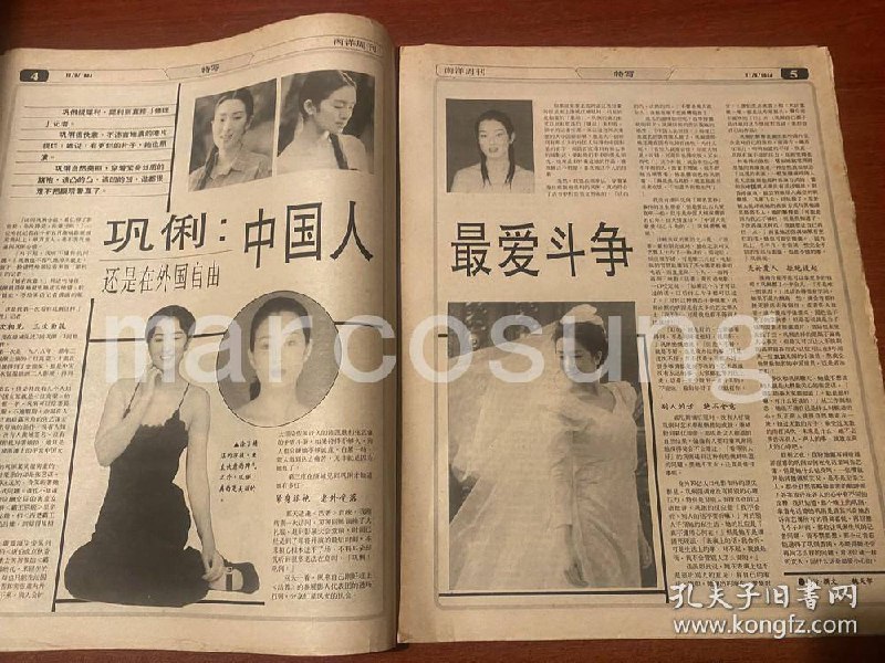 拥共的新加坡籍法国妻子巩俐