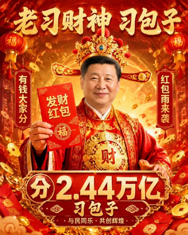 近平来给大家发红包了😎 匿名投稿
