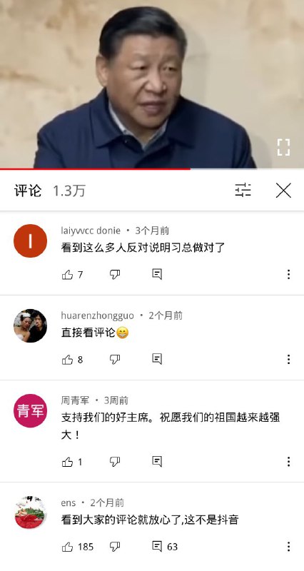 墙外网民越反对，说明他做的越对！你们这帮恨国党网民！看不见墙内百分百好评率和全国人大全票通过吗？🤐🔫🐻