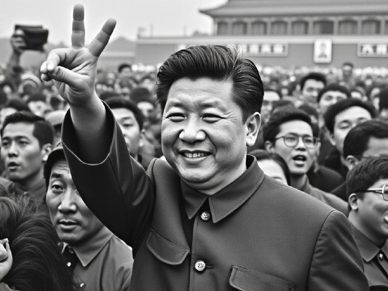 習近平在天安門廣場聲