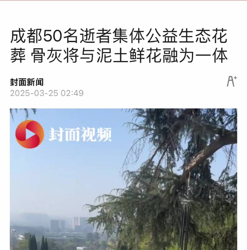 花葬流程：把一堆人的