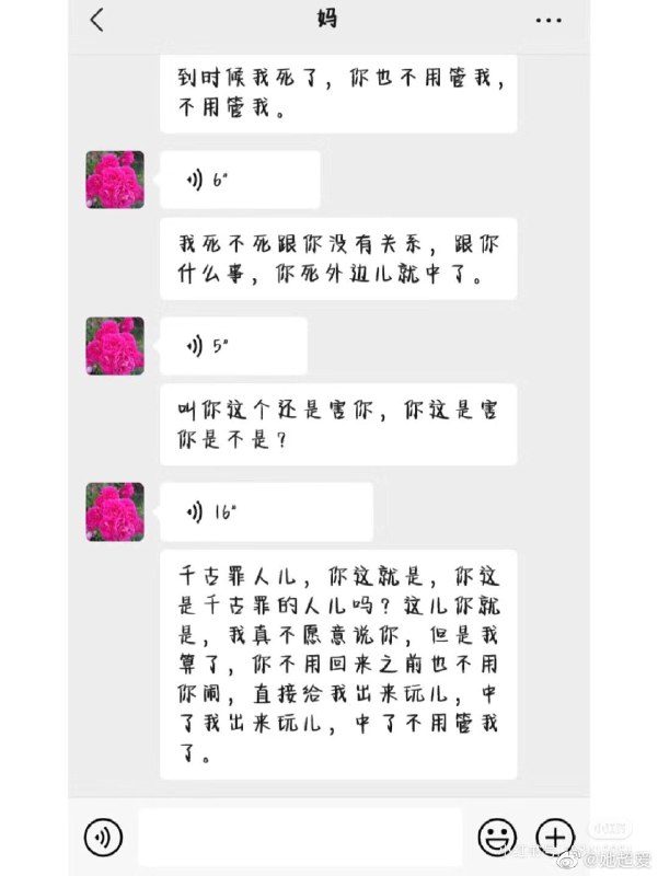 “是你让我们家没有儿子的”