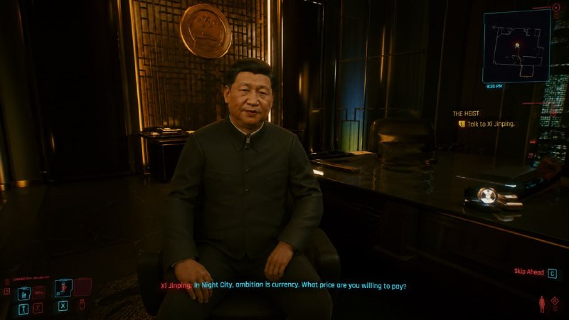 习近平出现在赛博朋克如果主席在游戏里面，你会与他在夜之城一起战斗，还是结为世仇？习近平出现在赛博朋克如果主席在游戏里面，你会与他在夜之城一起战斗，还是结为世仇？