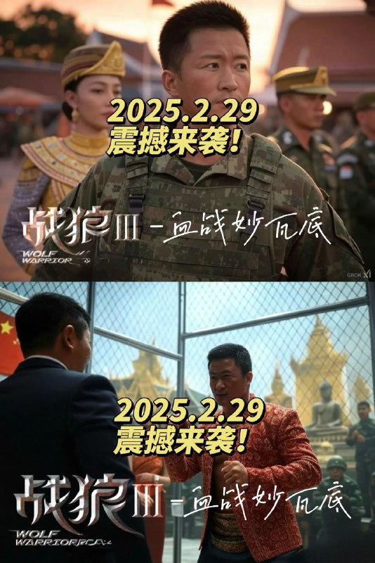 战狼三 血战妙瓦底海报#最中幻想By