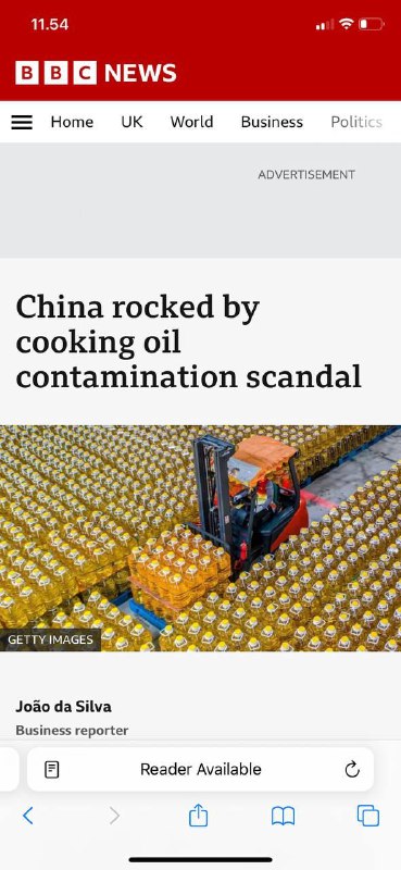 食品安全震撼了中国🇨🇳报告称食用油与燃料在同一辆卡车上运输燃料罐车在携带有毒化学品后用于运输食用油，而没有在负载之间进行适当清洁