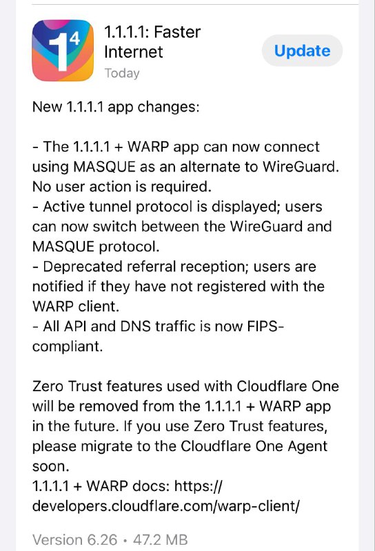 据说现在WARP又能用了，新协议MASQUE成功突破防火长城的审查