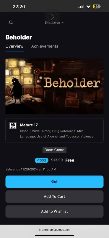 Epic反乌托邦游戏beholderBy