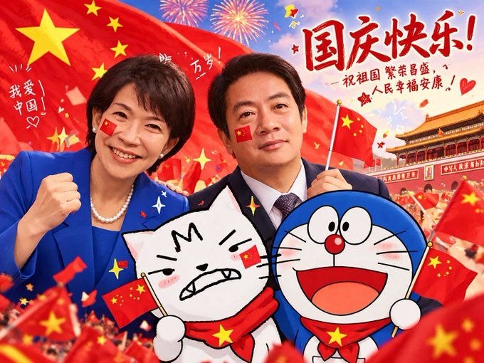 反华狗祝大家国庆快乐