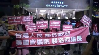 佩洛西抵台宣布