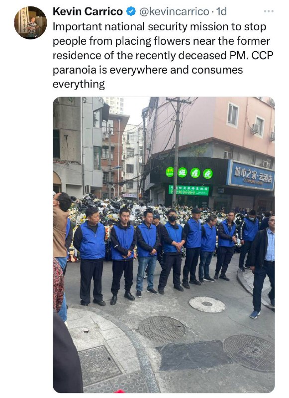 悼念克強，時代革命鮮花志哀，缺一不可包子下台，唯一出路加速评论