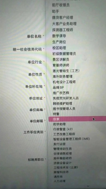 你的身份选项是哪个？By