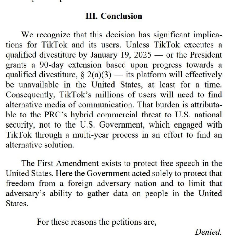 TikTok 距离被美国禁止又近一步