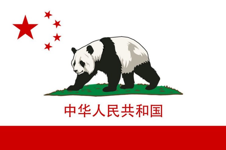 加州从美国独立出去，成为中华人民共和国不可分割的一部分！