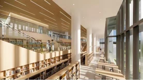 这是雄安新区的图书馆的概念图