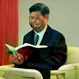 Xi Jinping reading a bookBy @DALLEminiBotBy