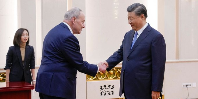 习近平将会见美国国会参议院民主党党魁舒默习近平将会见美国国会参议院民主党党魁舒默