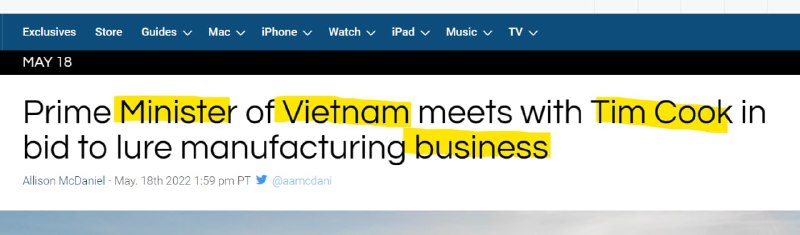 完，越南带团队去找库克谈未来谈理想了投稿By