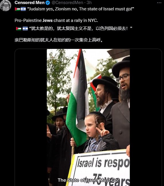 🤯犹太教“僧人”反世俗化的犹太国