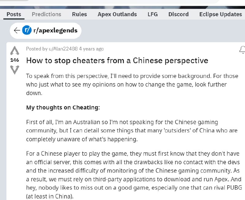 China player stop cheat. 中国商人或者黑客，用俄罗斯人研发的程序进行套壳后在中国互联网上进行售卖，并且由于中国玩家 存在游戏攀比心理，外挂成为了家常便饭