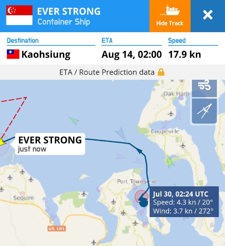 最新卫星图像显示美空军E-8C战场指挥机来了，US Navy美国海军部长也抵达了夏威夷，卫星捕获美海军里根号航母编队还在南海By