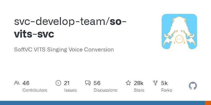 GitHub - svc-develop-team/so-vits-svc: SoftVC VITS Singing Voice Conversion