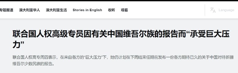 种族灭绝钉死了，撒再多钱都没用了北京一直在努力阻止该报告，报告的延迟使她受到人权组织的猛烈批评