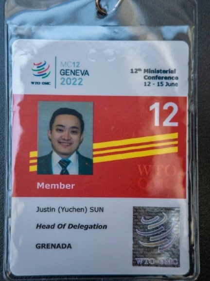 孙宇晨 成为 WTO中美洲国家的部长，与王毅同级别投稿By
