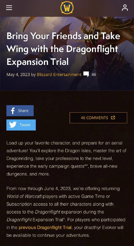 暴雪已经彻底放弃国服？？？从今天开始到 #六四， 任何订阅账户都可以试玩魔兽世界巨龙时代新苏联笑话