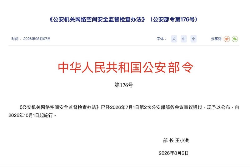《公安机关网络空间安